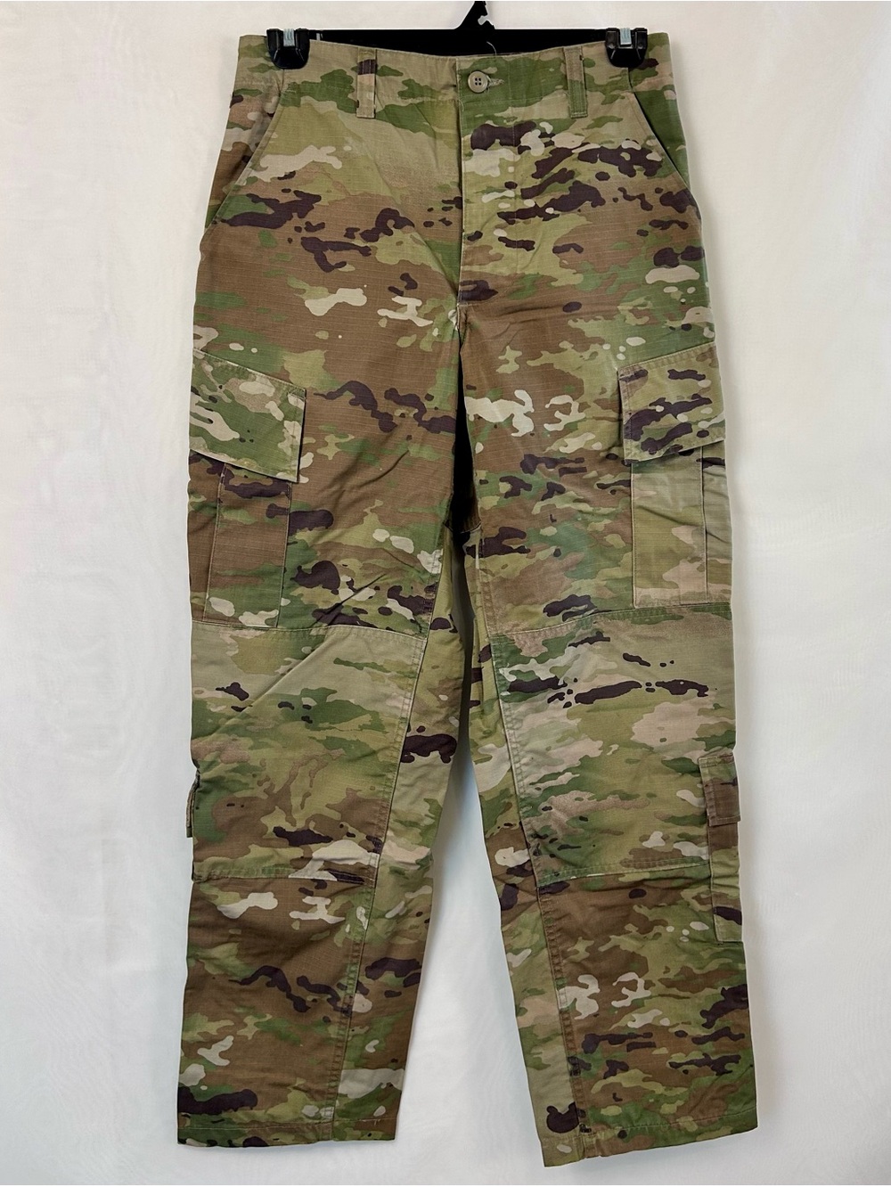 Unisex ACU Button Fly Camouflage Cargo Pants / Size 31X32